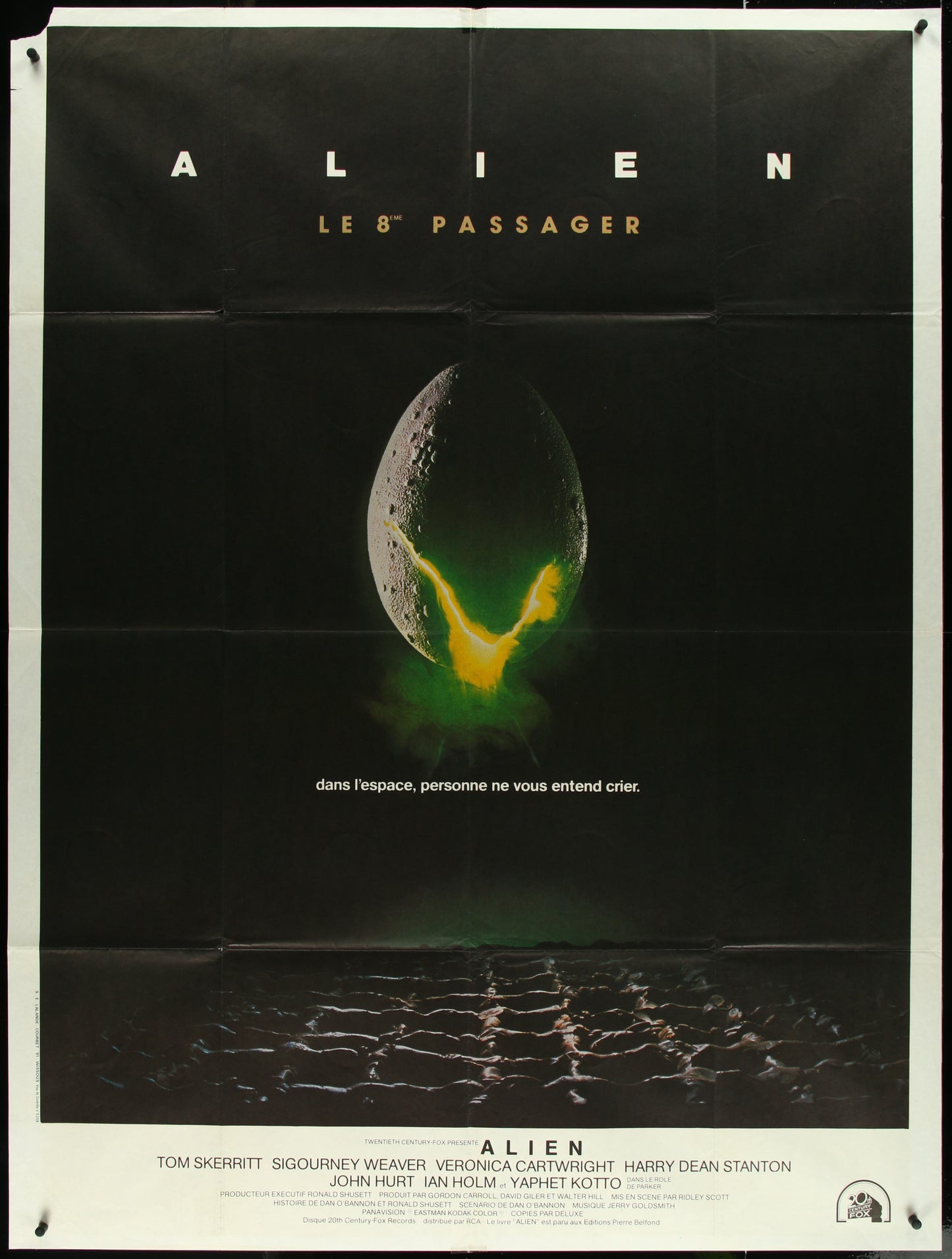 Alien (1979) Original French "Grande" One Panel Movie Poster