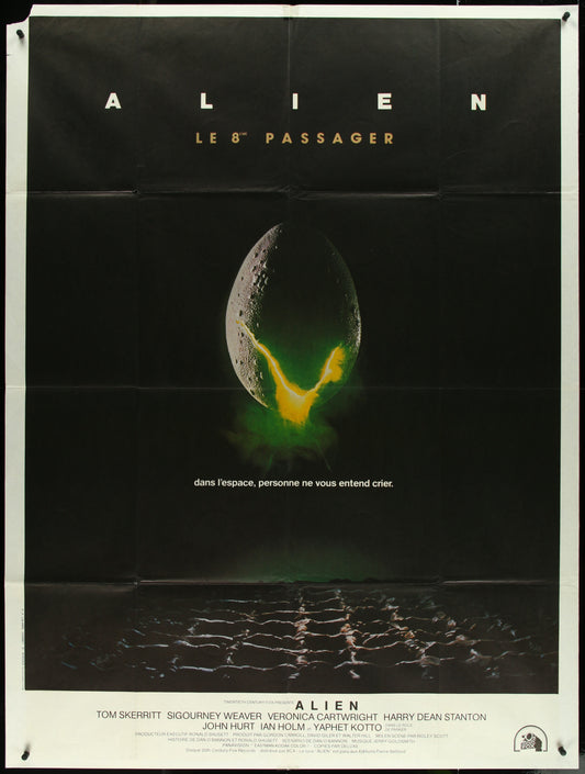 Alien (1979) Original French "Grande" One Panel Movie Poster