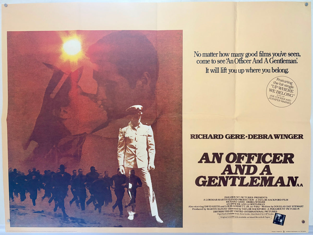 An Officer and a Gentleman (1982) Original UK Quad Movie Poster