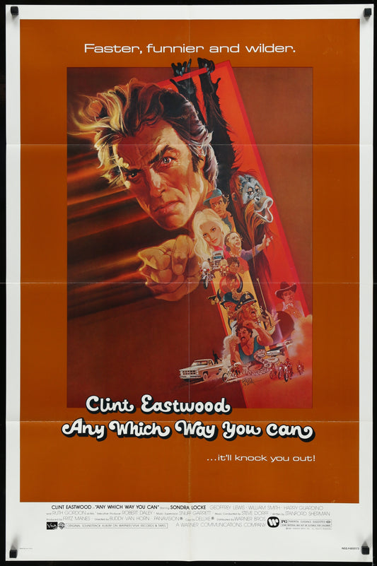Any Which Way You Can (1980) Original US One Sheet Movie Poster