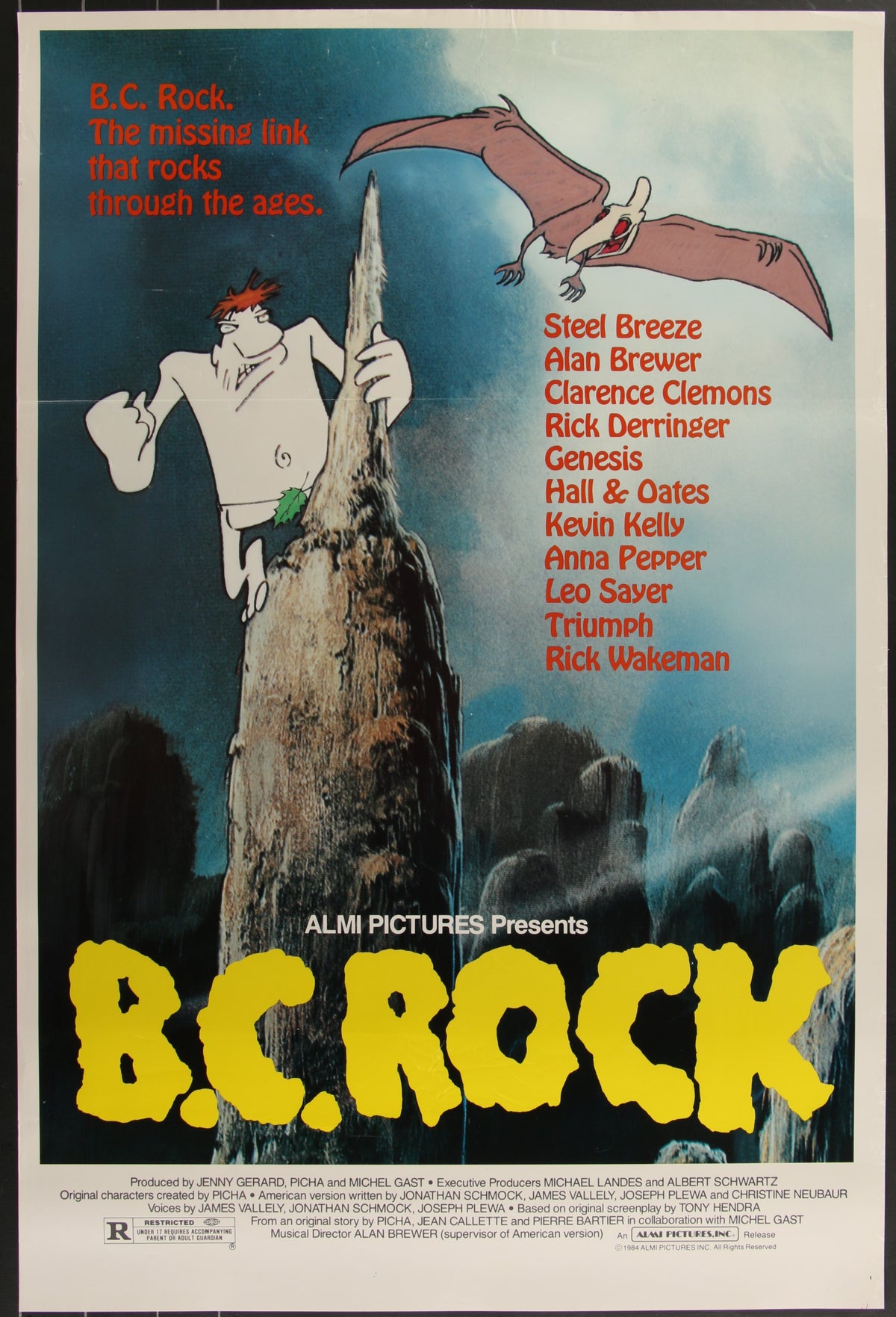 B.C. Rock (1984) Original US One Sheet Movie Poster