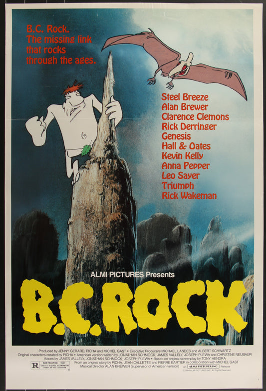 B.C. Rock (1984) Original US One Sheet Movie Poster