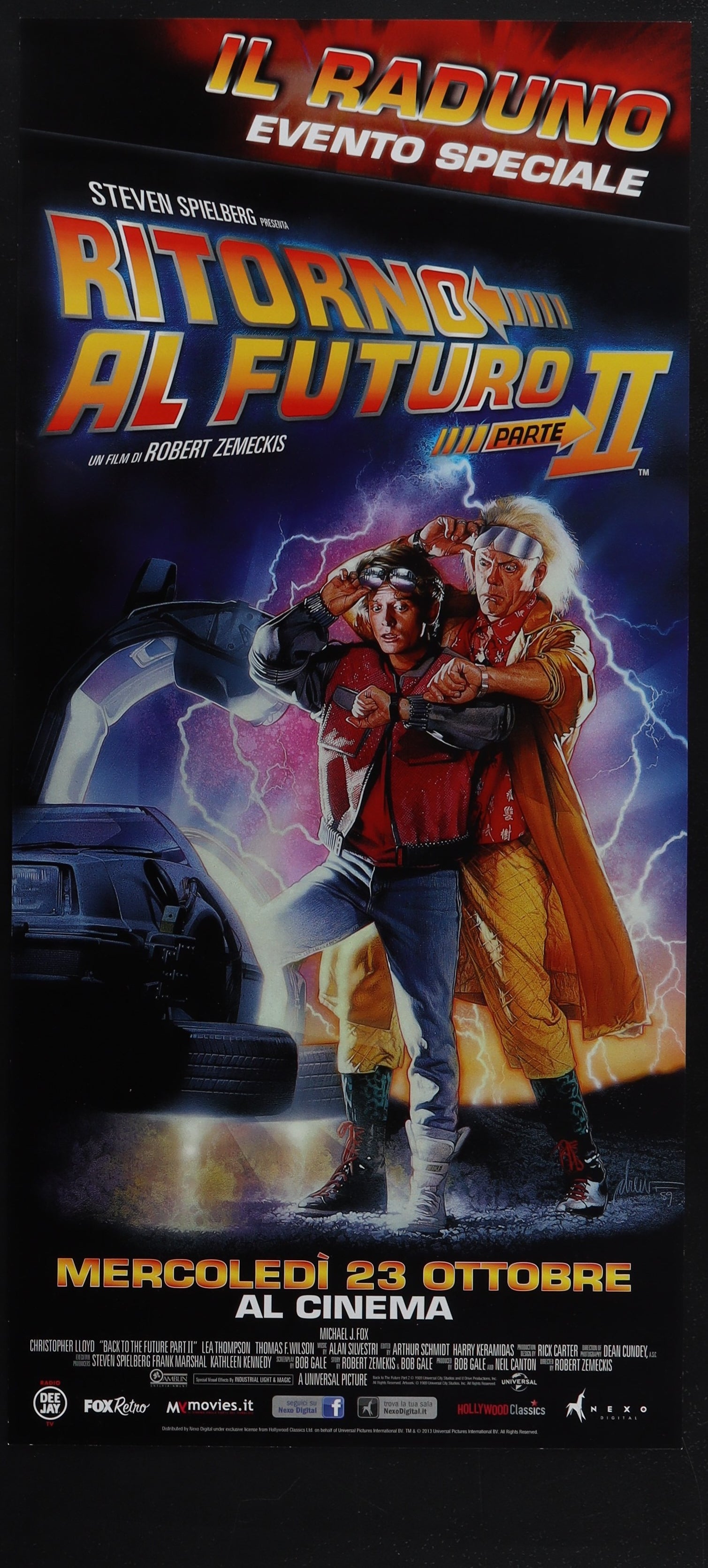 Back To The Future Part II (2010s RR) Original Italian Locandina Movie Poster