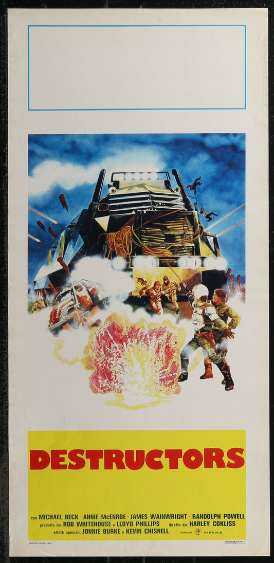 Battletruck (1982) Original Italian Locandina Movie Poster 34 x 70 cm