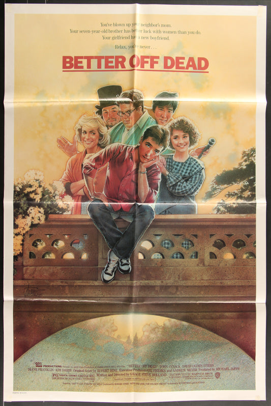 Better Off Dead (1985) Original US One Sheet Movie Poster 27 x 41
