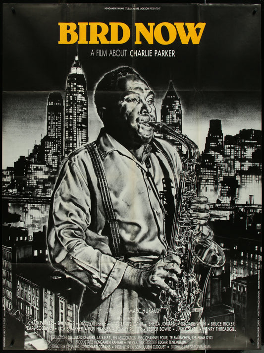 Bird Now (1988) Original French One Panel Movie Poster - Charlie Parker.