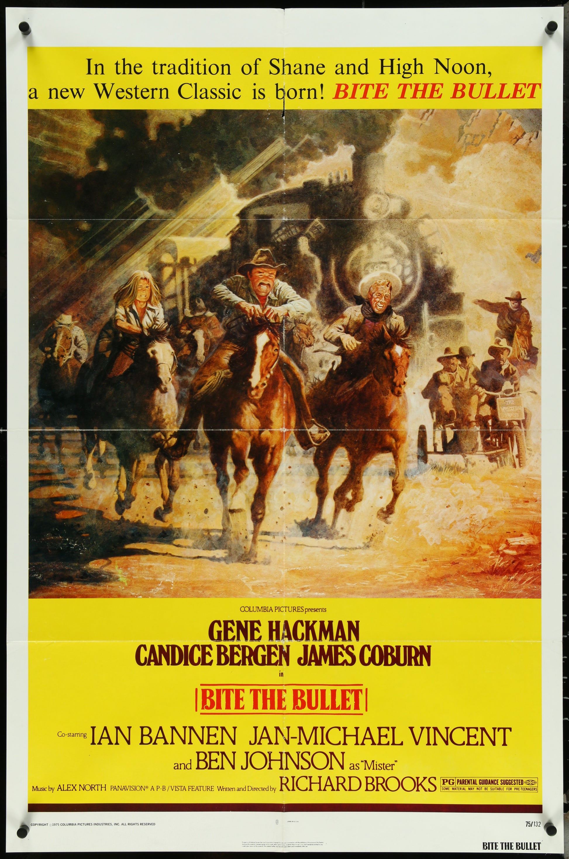 Bite The Bullet (1975) Original US One Sheet Movie Poster 27 x 41