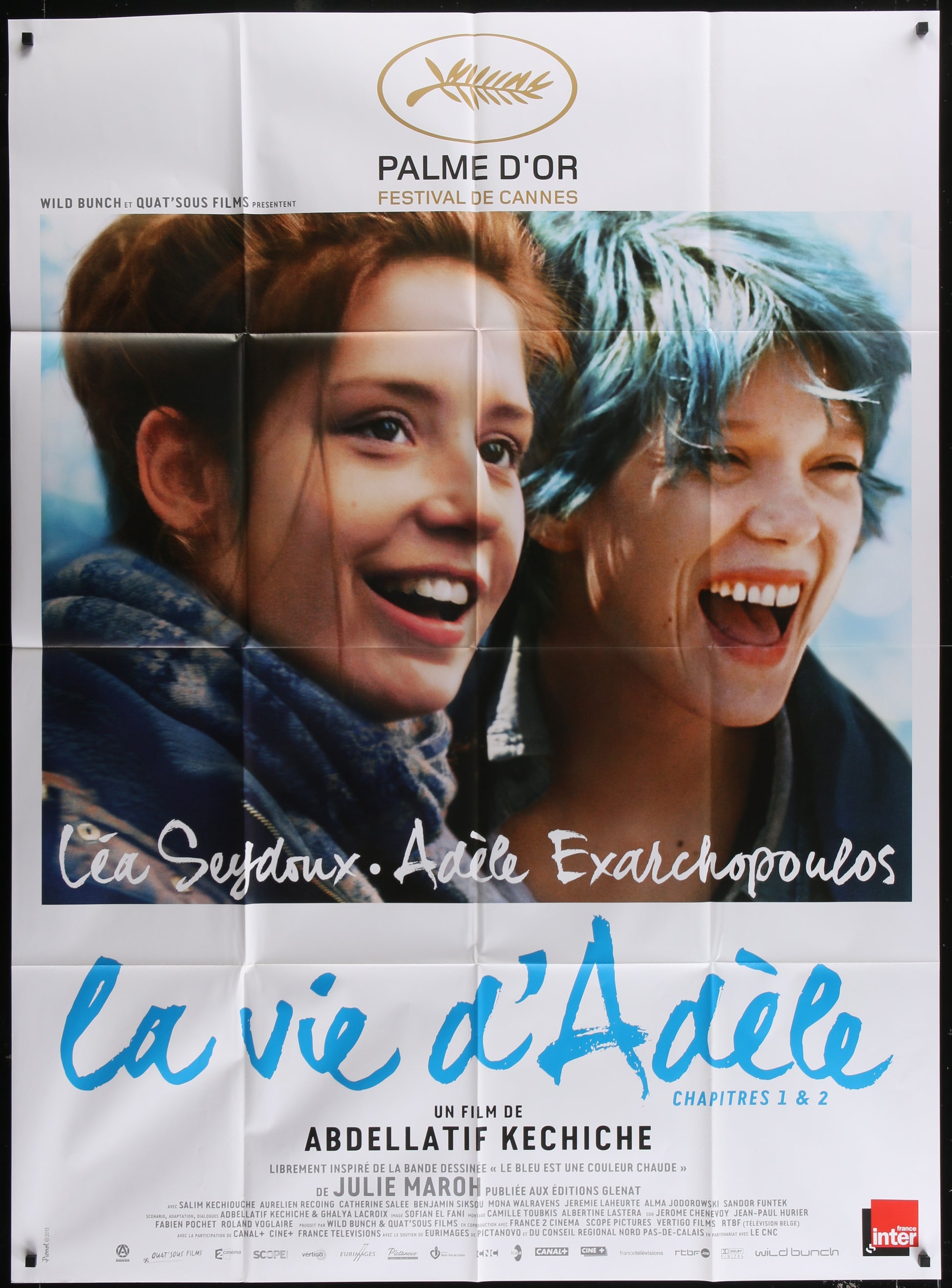 Blue Is The Warmest Colour (2013) Original French Grande Movie Poster 116 x 158 cm