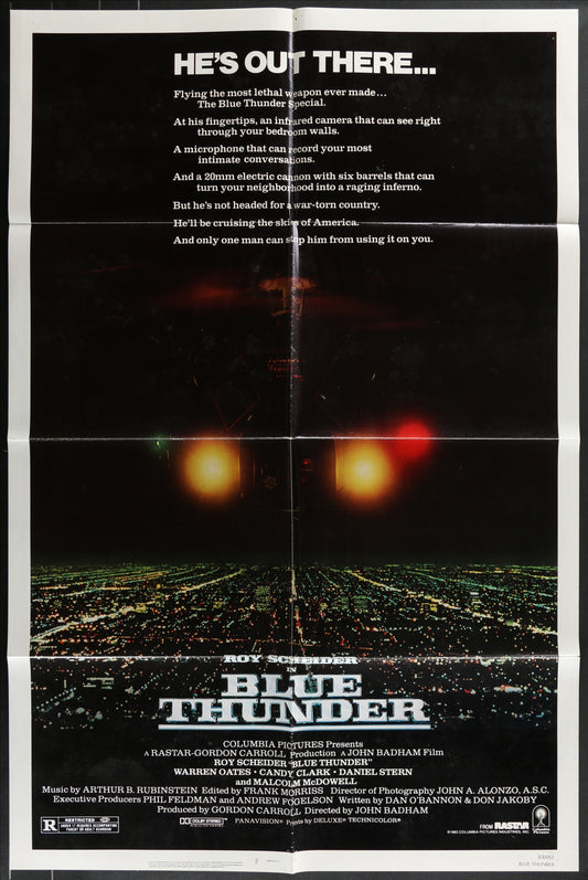 Blue Thunder (1983) Original US One Sheet Movie Poster