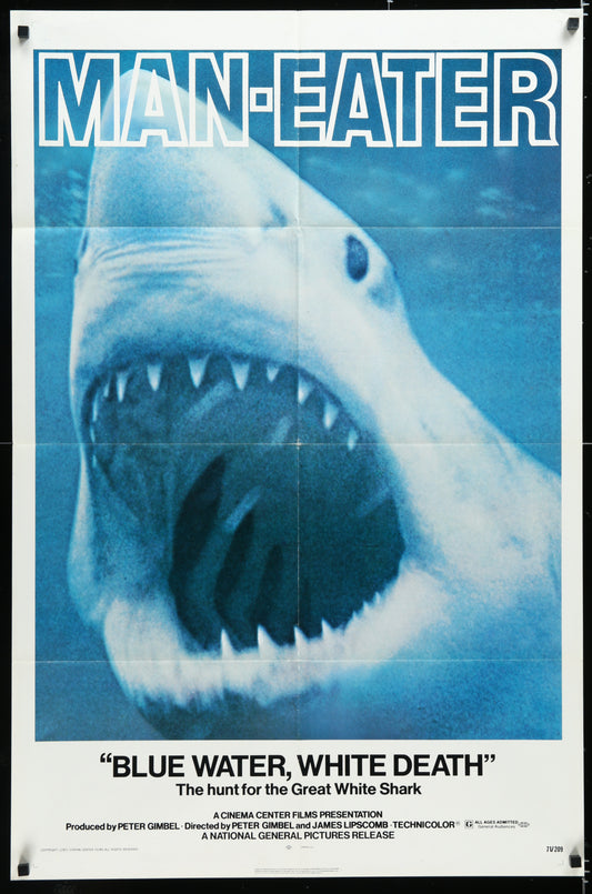 Blue Water, White Death (1971) Original US One Sheet Movie Poster