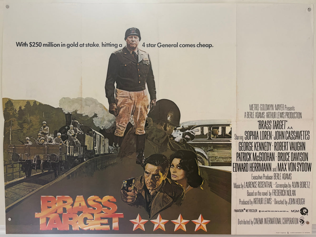 Brass Target (1978) Original UK Quad Movie Poster