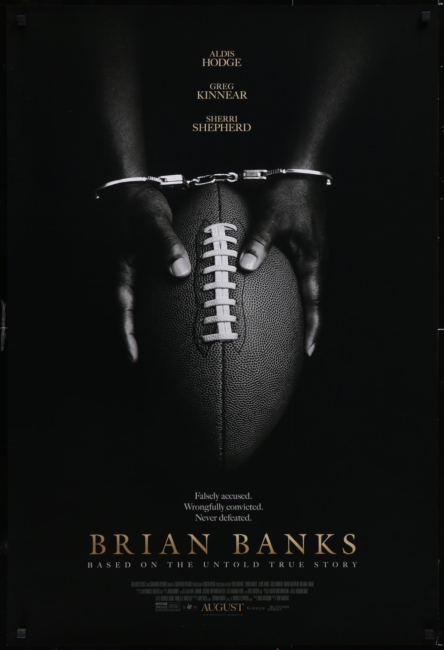 Brian Banks (2019) Original US One Sheet Advance Movie Poster 27 x 40