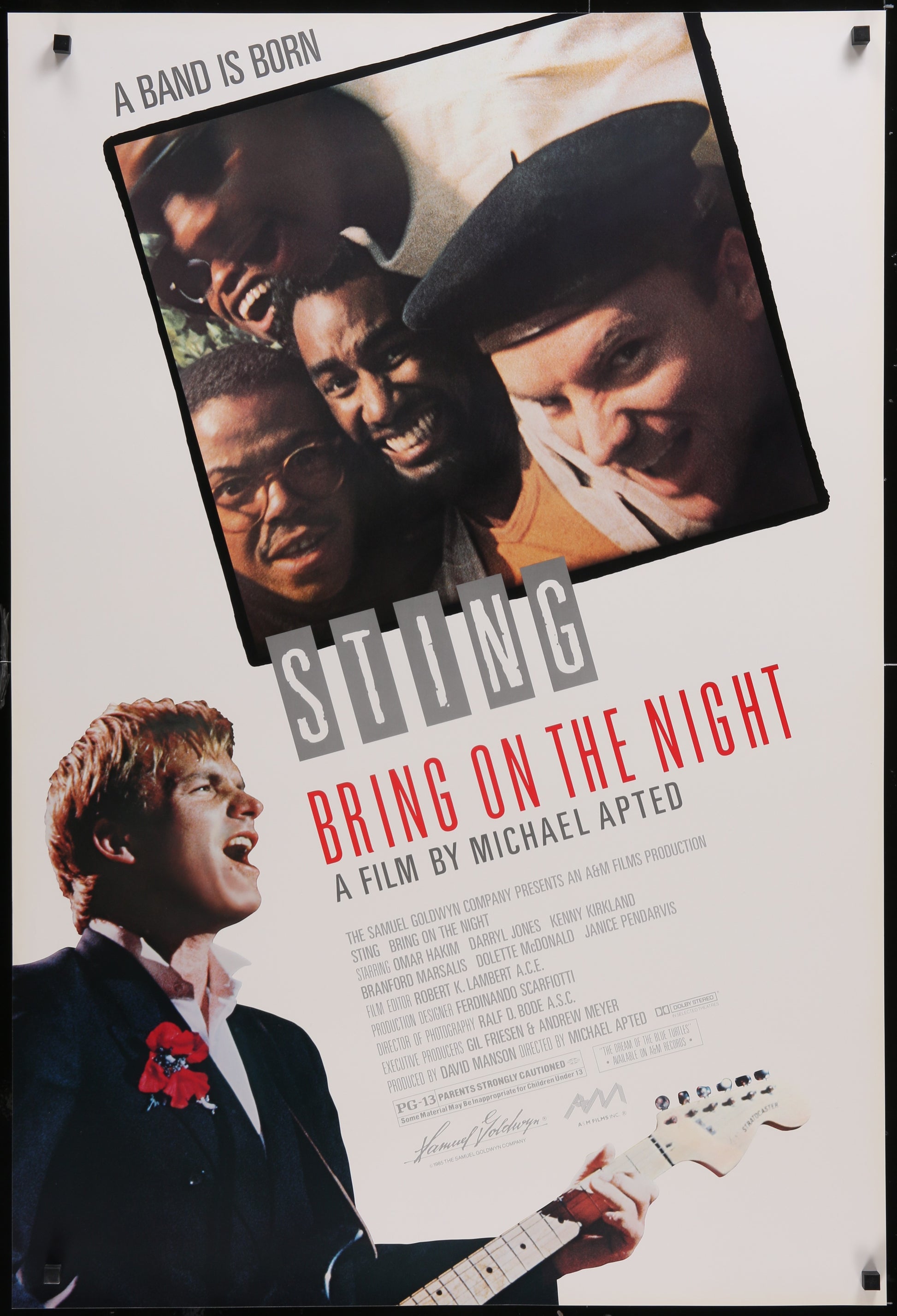 Bring On the Night (1985) Original US One Sheet Movie Poster 27 x 40