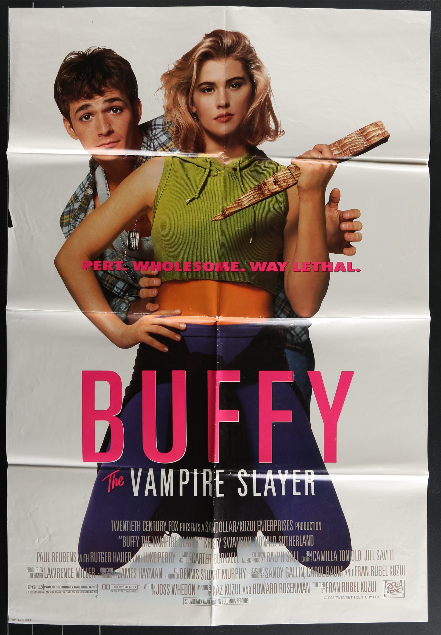 Buffy The Vampire Slayer (1992) Original US One Sheet Movie Poster