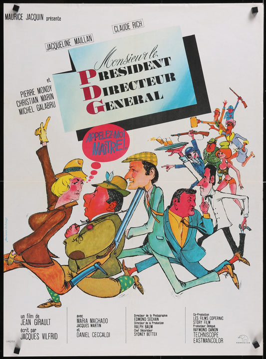 Call Me Master (1966) Original French Affiche Movie Poster