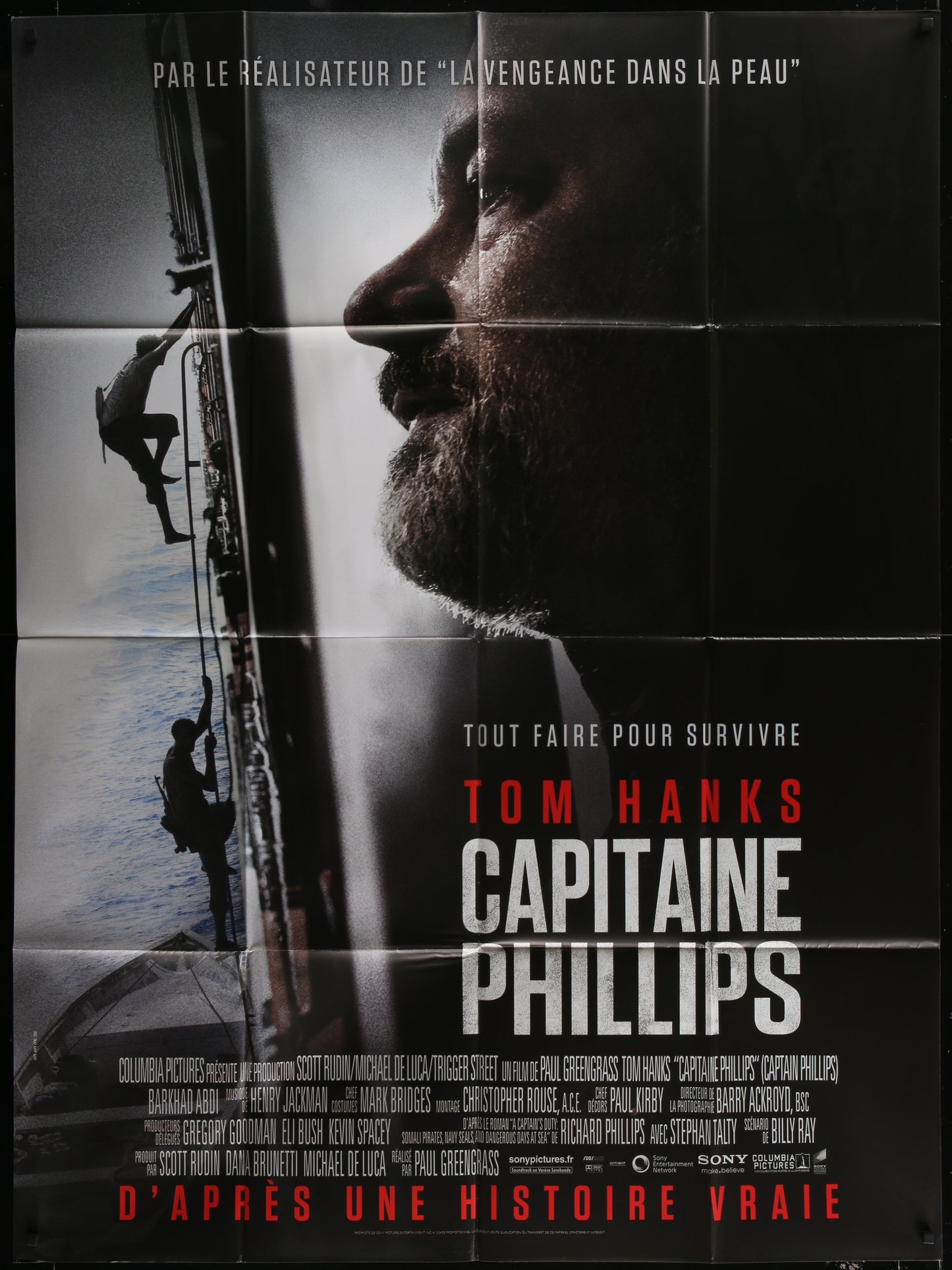 Captain Phillips (2013) Original French Grande Movie Poster 117 x 157 cm
