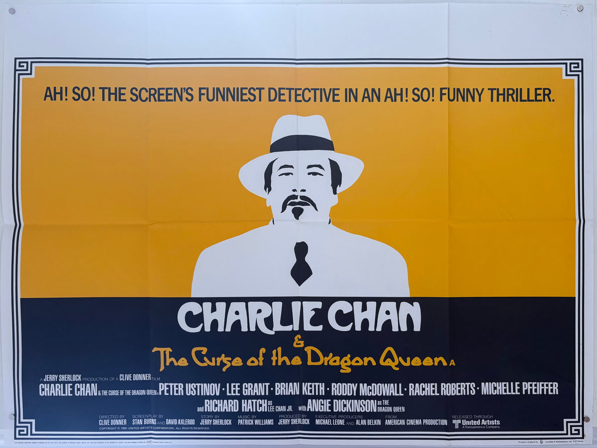 Charlie Chan and the Curse of the Dragon Queen (1981) Original UK Quad