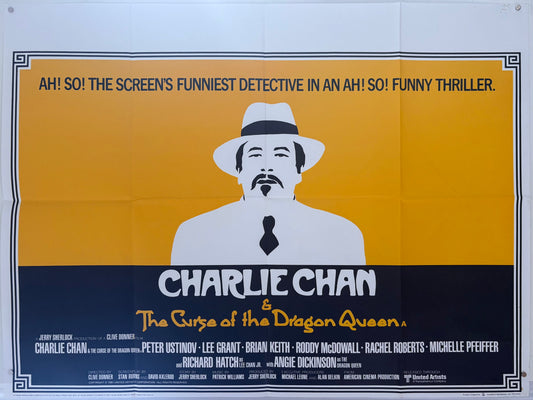 Charlie Chan and the Curse of the Dragon Queen (1981) Original UK Quad
