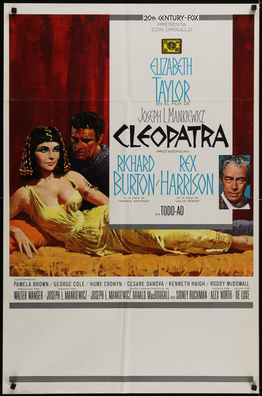 Cleopatra (1963) Original Spanish Language US One Sheet Movie Poster 27 x 41