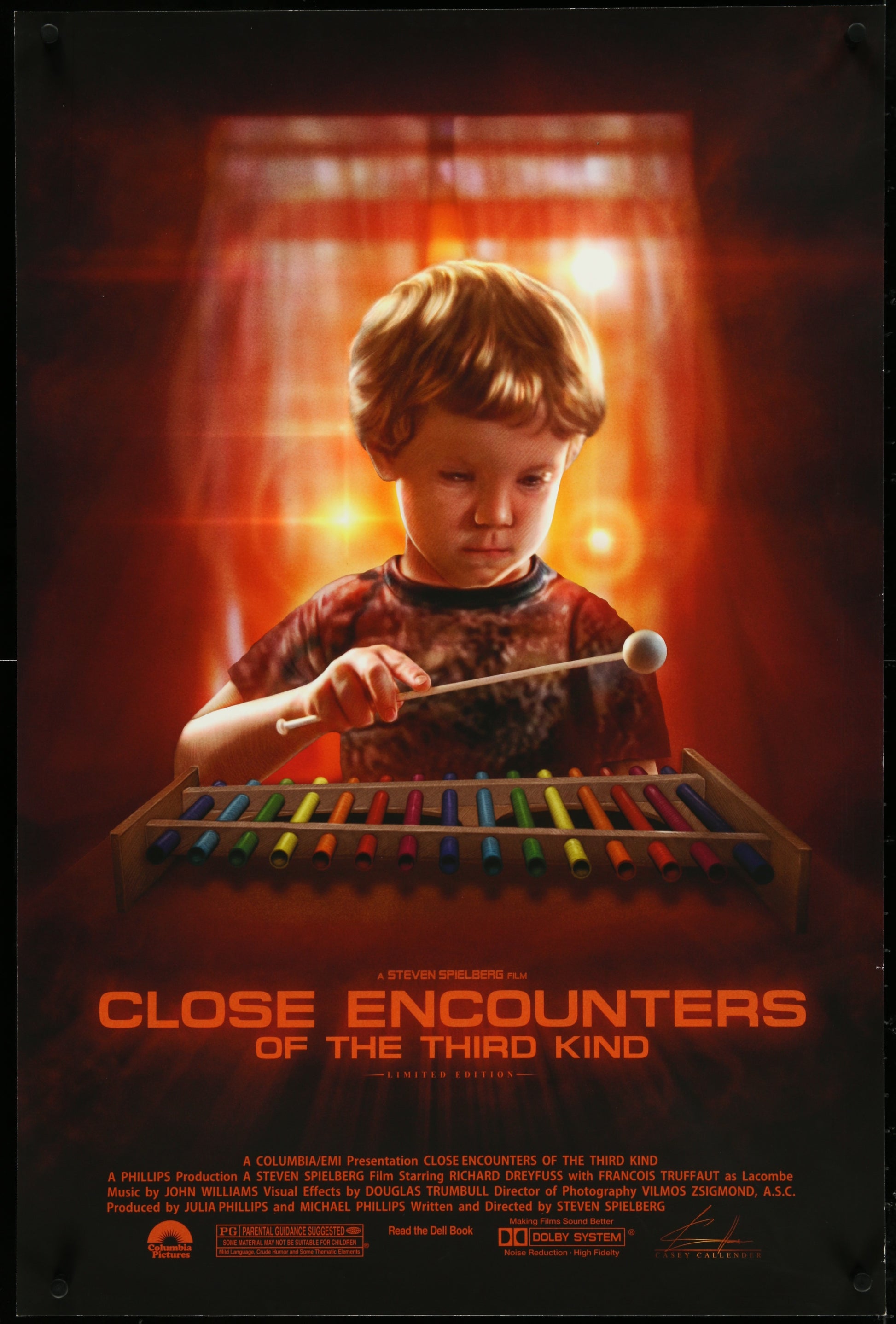 Close Encounters of the Third Kind (1977) Art Print by Casey Callender 24 x 36