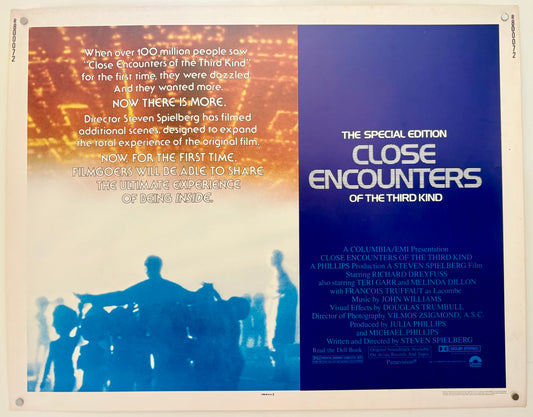 Close Encounters of the Third Kind (1980 RR) US Half Sheet Poster