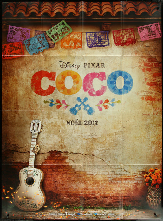 Coco (2017) Original French One Panel Movie Poster- Walt Disney - Pixar