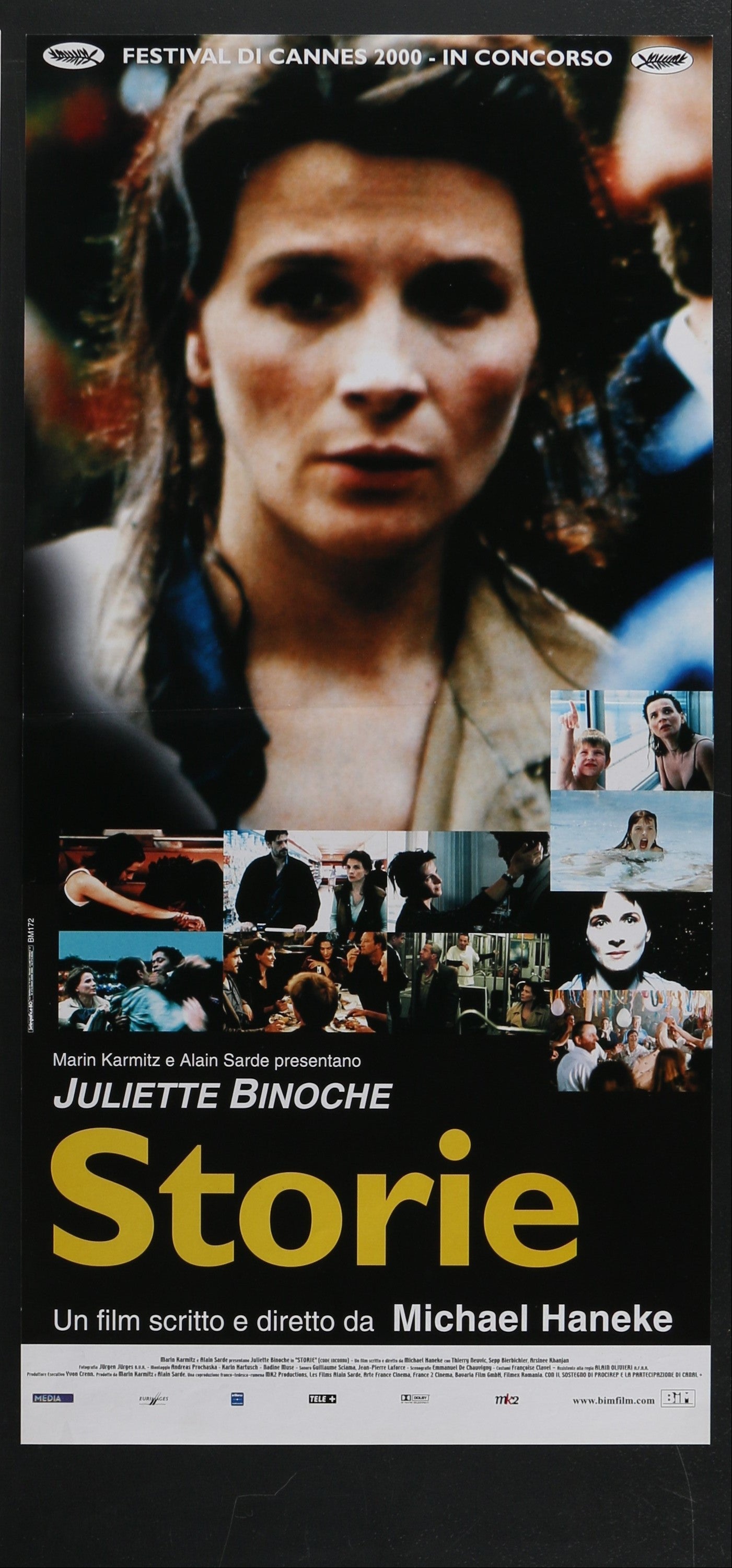 Code Unknown (2000) Original Italian Locandina Movie Poster