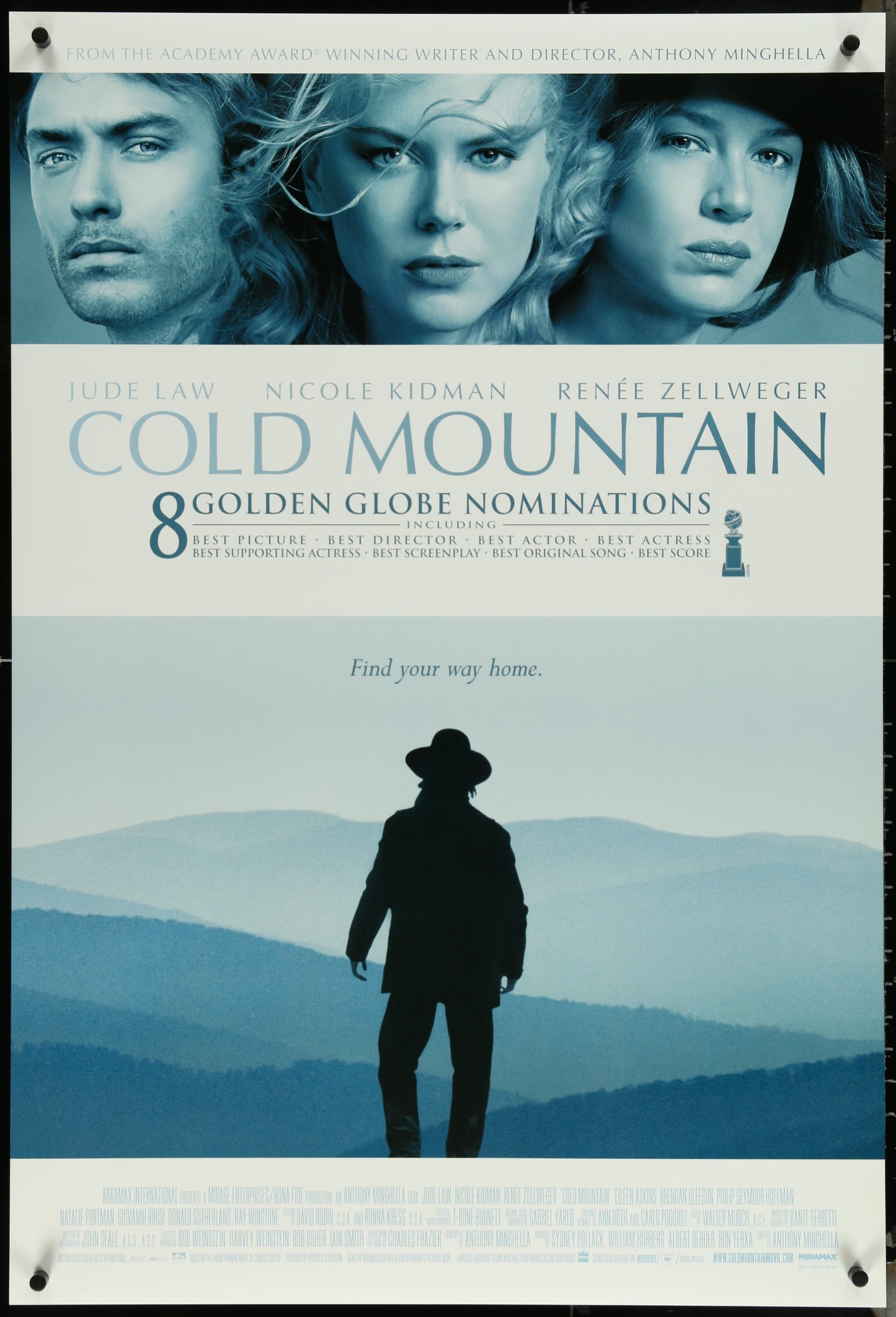Cold Mountain (2003) Original US One Sheet Movie Poster 27 x 40