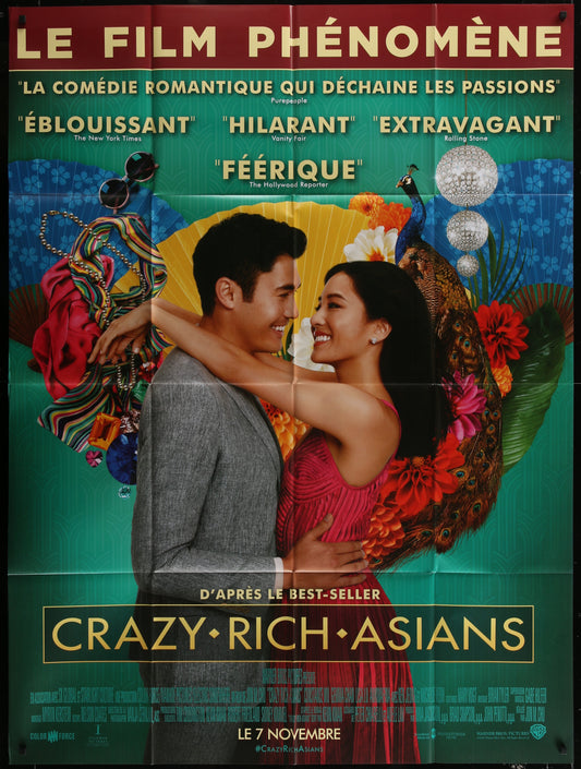 Crazy Rich Asians (2018) Advance Original French Grande Movie Poster 118 x 157 cm
