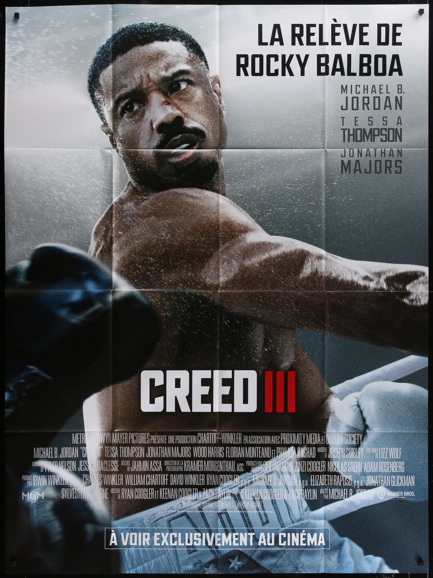 Creed III (2023) Original French Grande Movie Poster 120 x 160 cm
