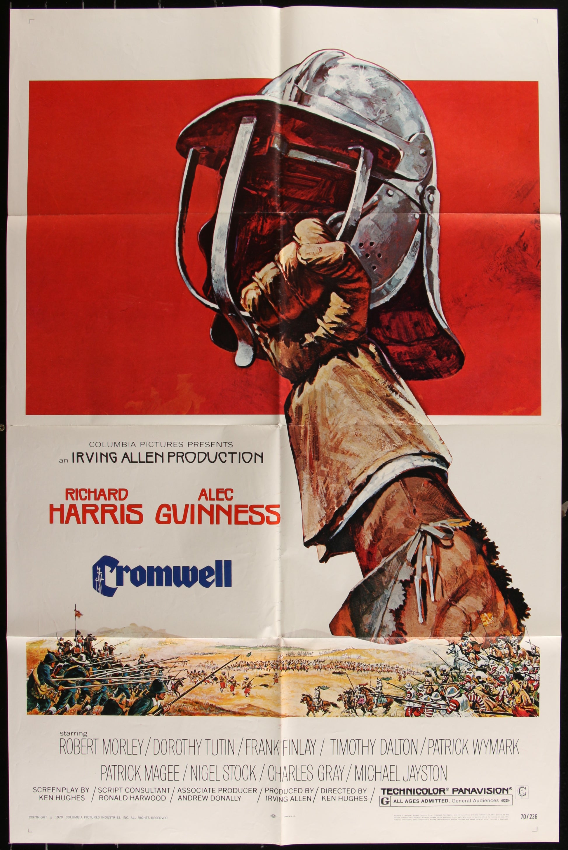 Cromwell (1970) Original US One Sheet Movie Poster