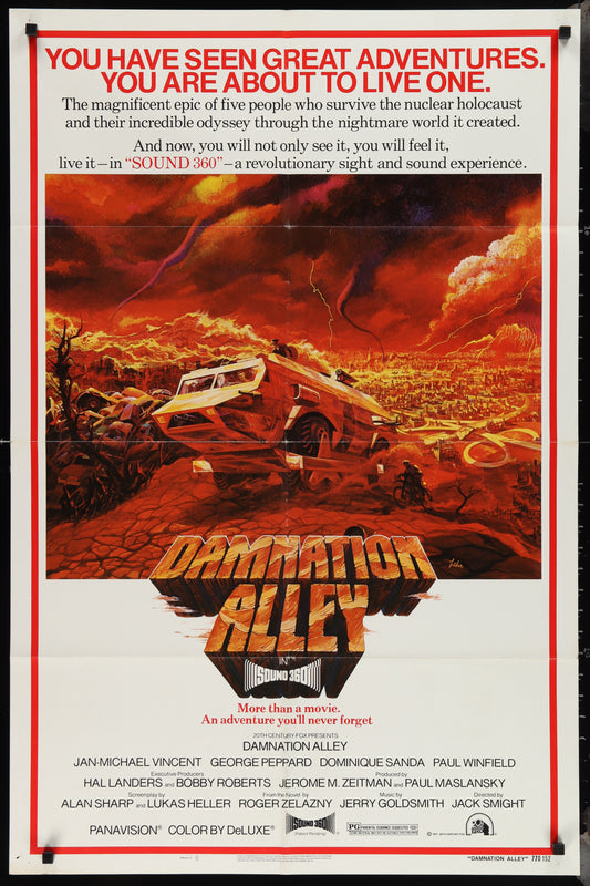 Damnation Alley (1977) Original US One Sheet Movie Poster