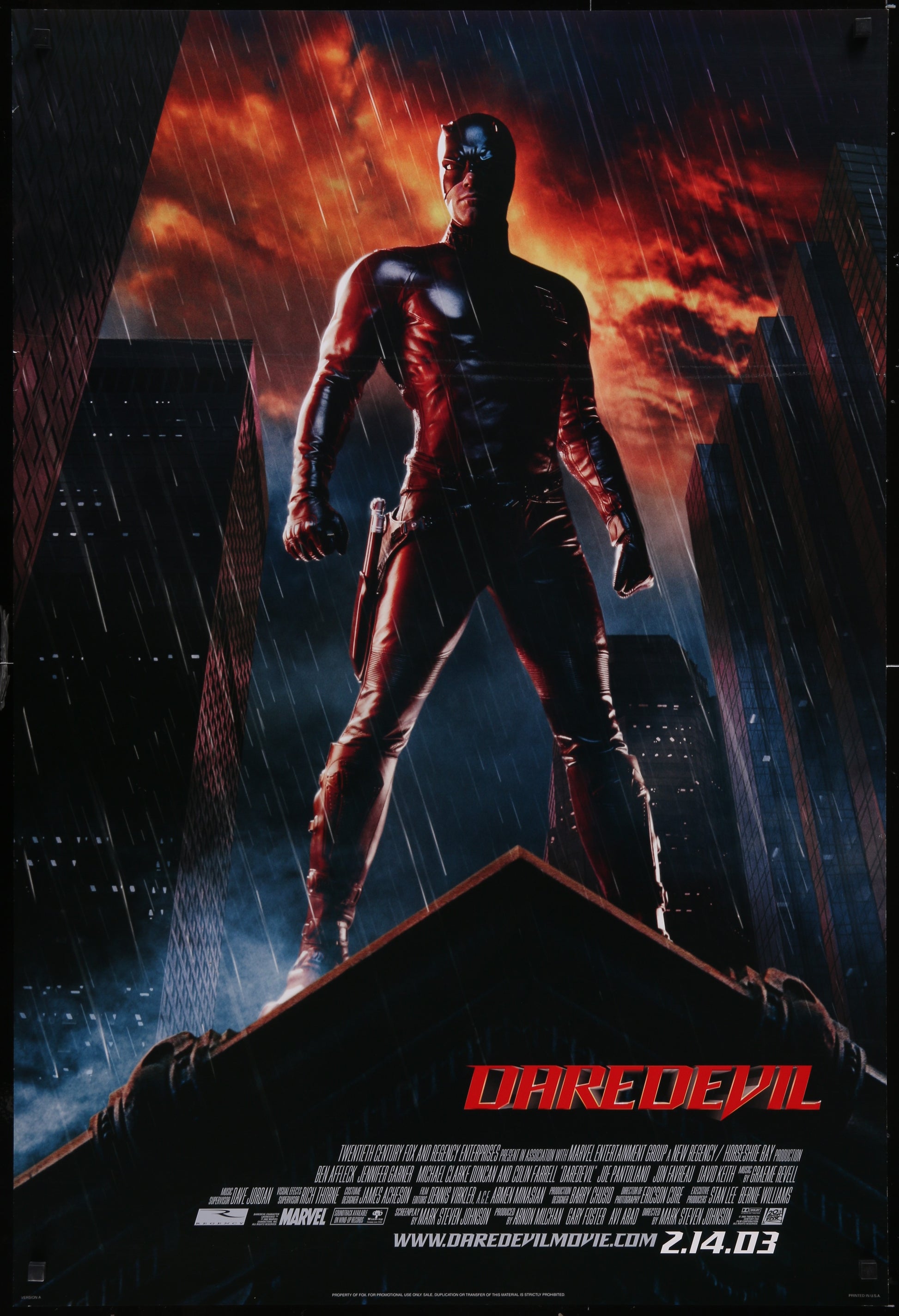 Daredevil (2003) Original US One Sheet Advance Movie Poster 27 x 40