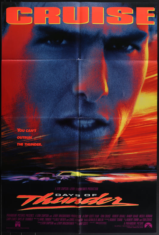 Days Of Thunder (1990) Original US One Sheet Movie Poster