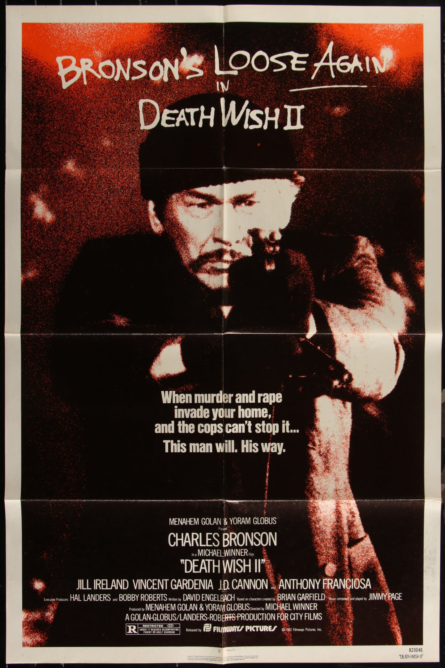 Death Wish II (1982) Original US One Sheet Movie Poster