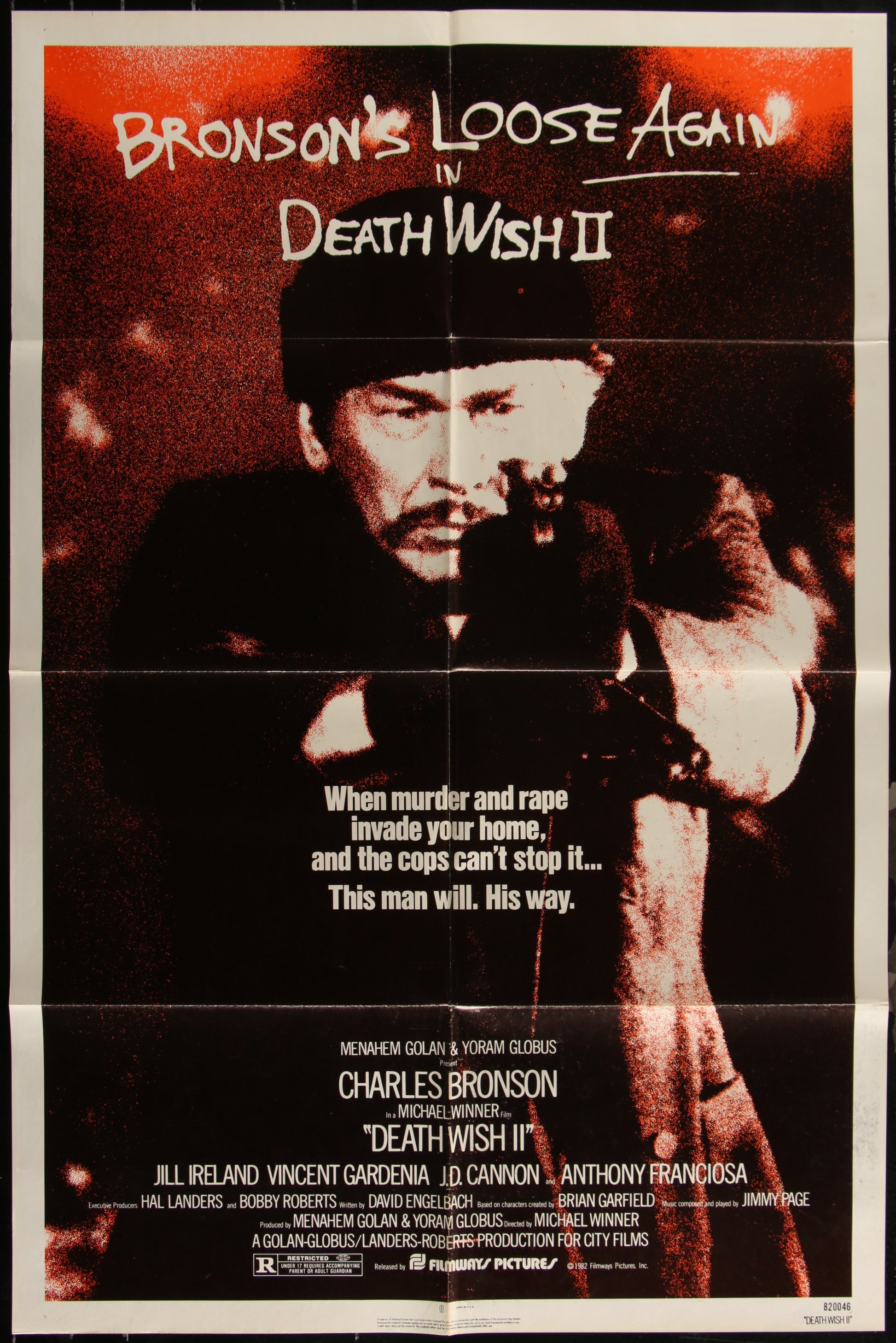 Death Wish II (1982) Original US One Sheet Movie Poster
