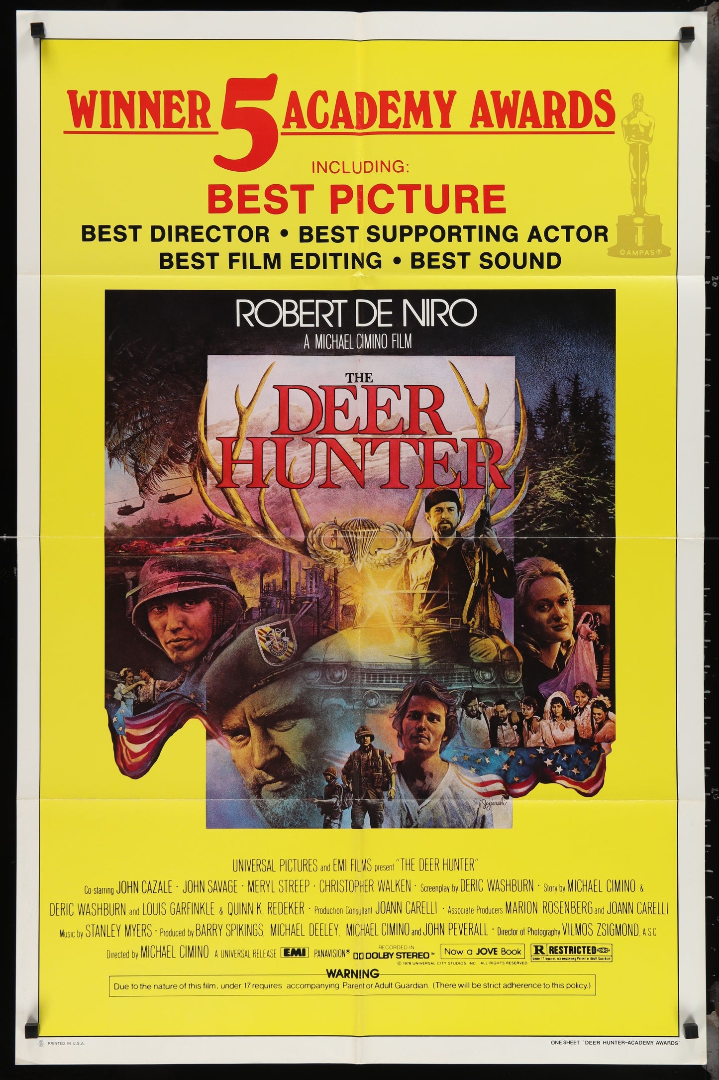 Deer Hunter (1978) Original US One Sheet Movie Poster