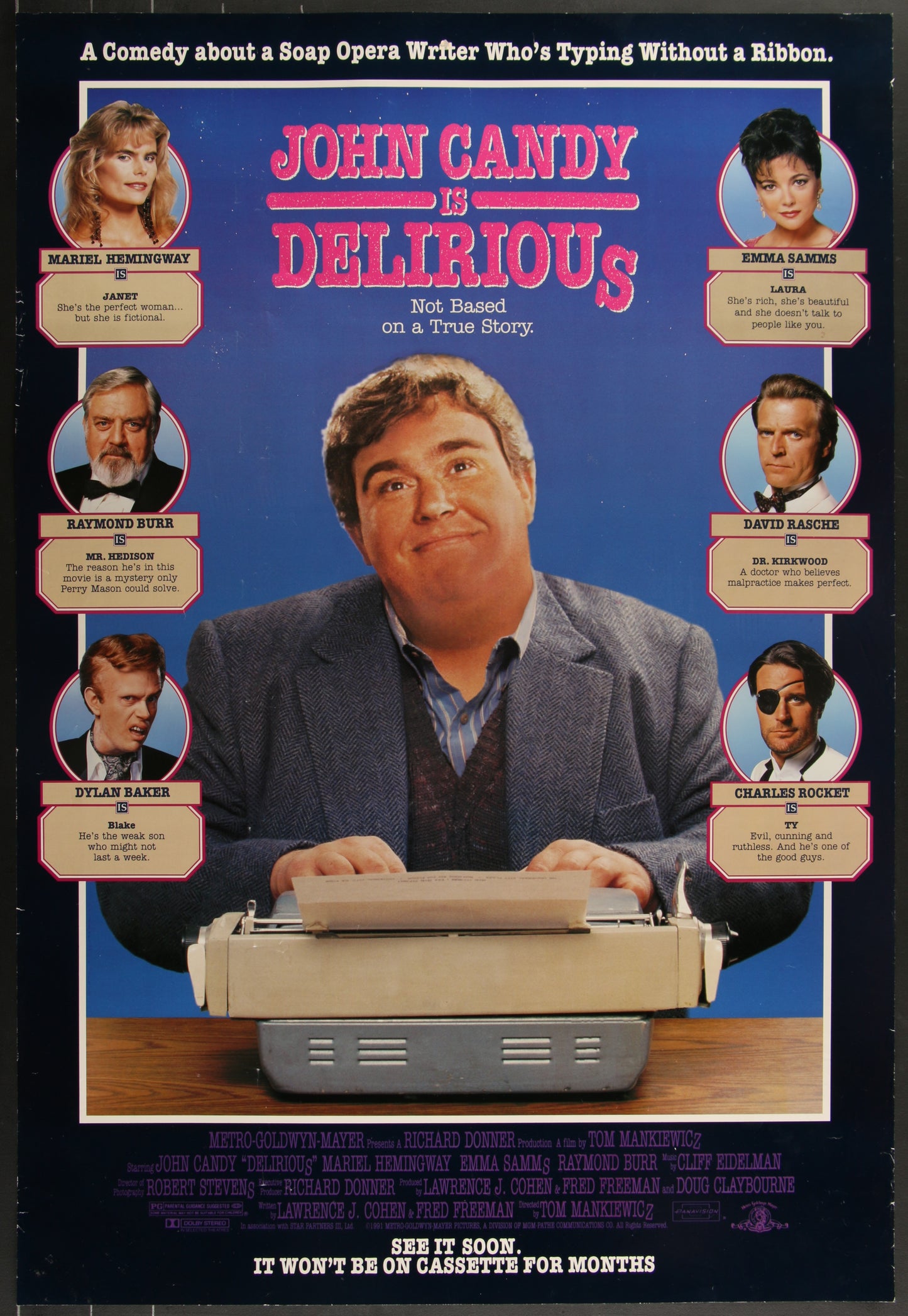 Delirious (1991) Original US One Sheet Advance Movie Poster 27 x 39¾