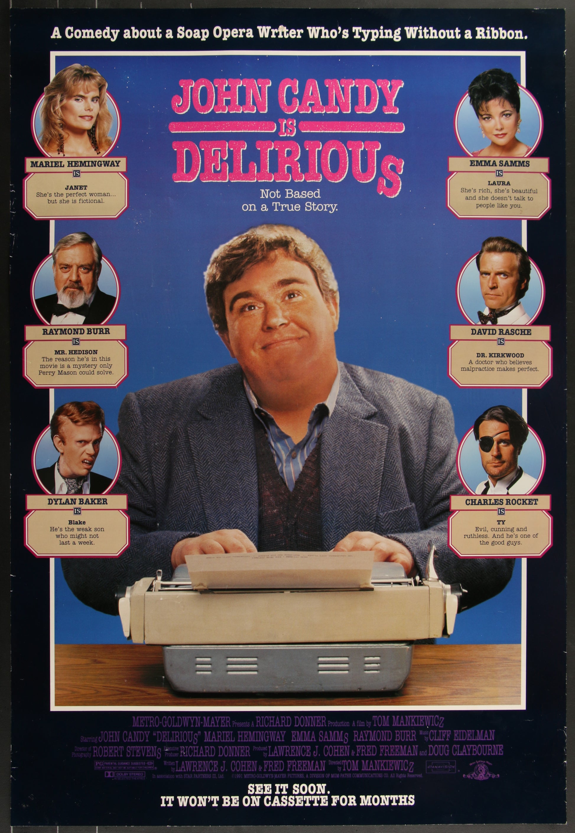 Delirious (1991) Original US One Sheet Advance Movie Poster 27 x 39¾