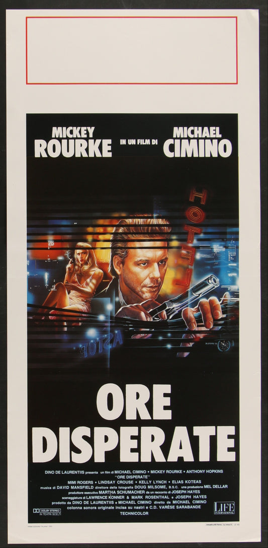 Desperate Hours (1990) Original Italian Locandina Movie Poster