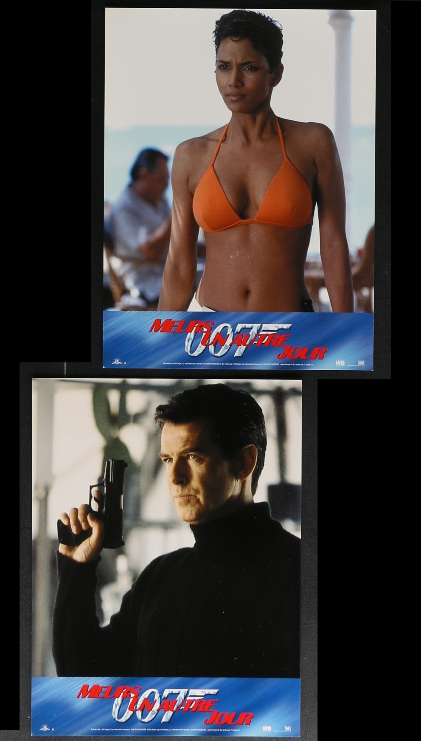 Die Another Day (2002) Original French Lobby Card Set (12 Cards) 8.25 x 11