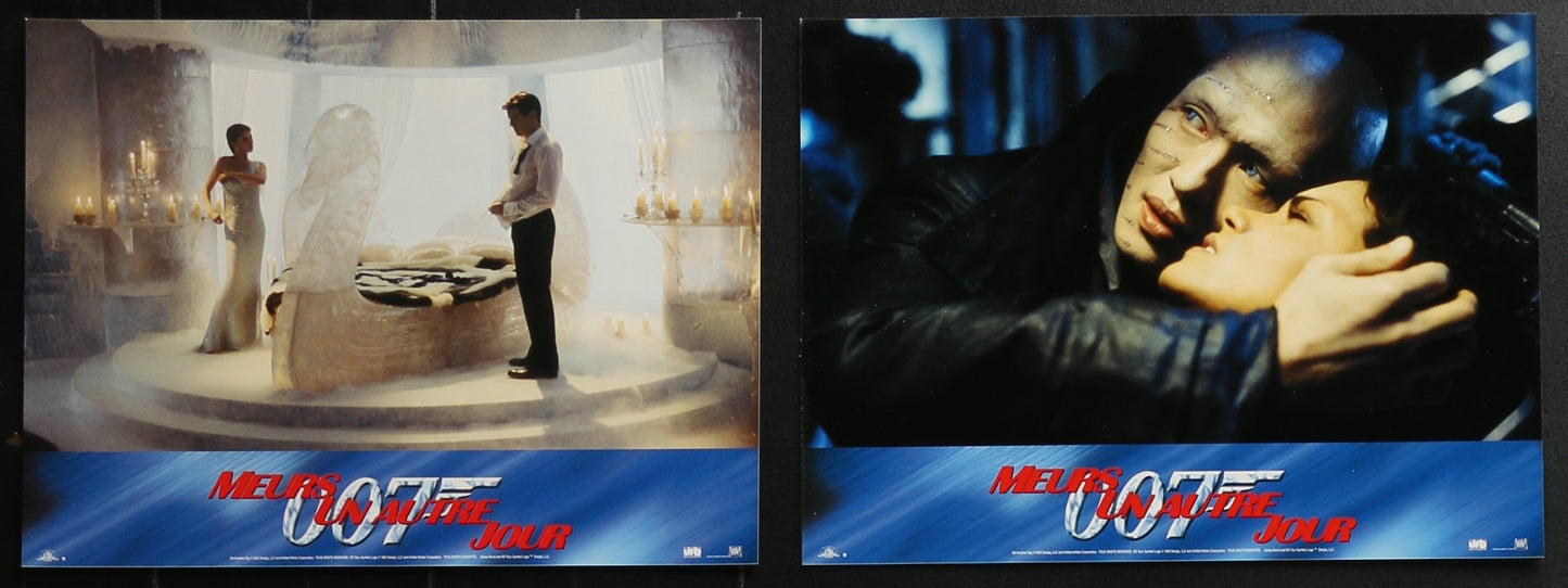 Die Another Day (2002) Original French Lobby Card Set (12 Cards) 8.25 x 11