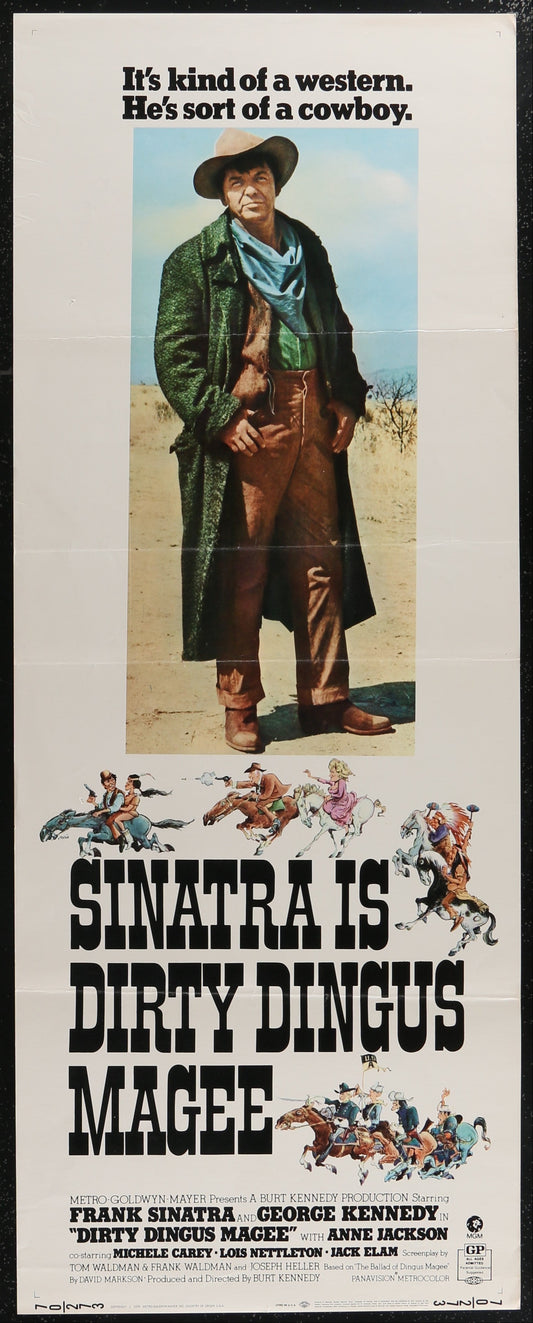 Dirty Dingus Magee (1970) Original US Insert Movie Poster 14 x 36 in