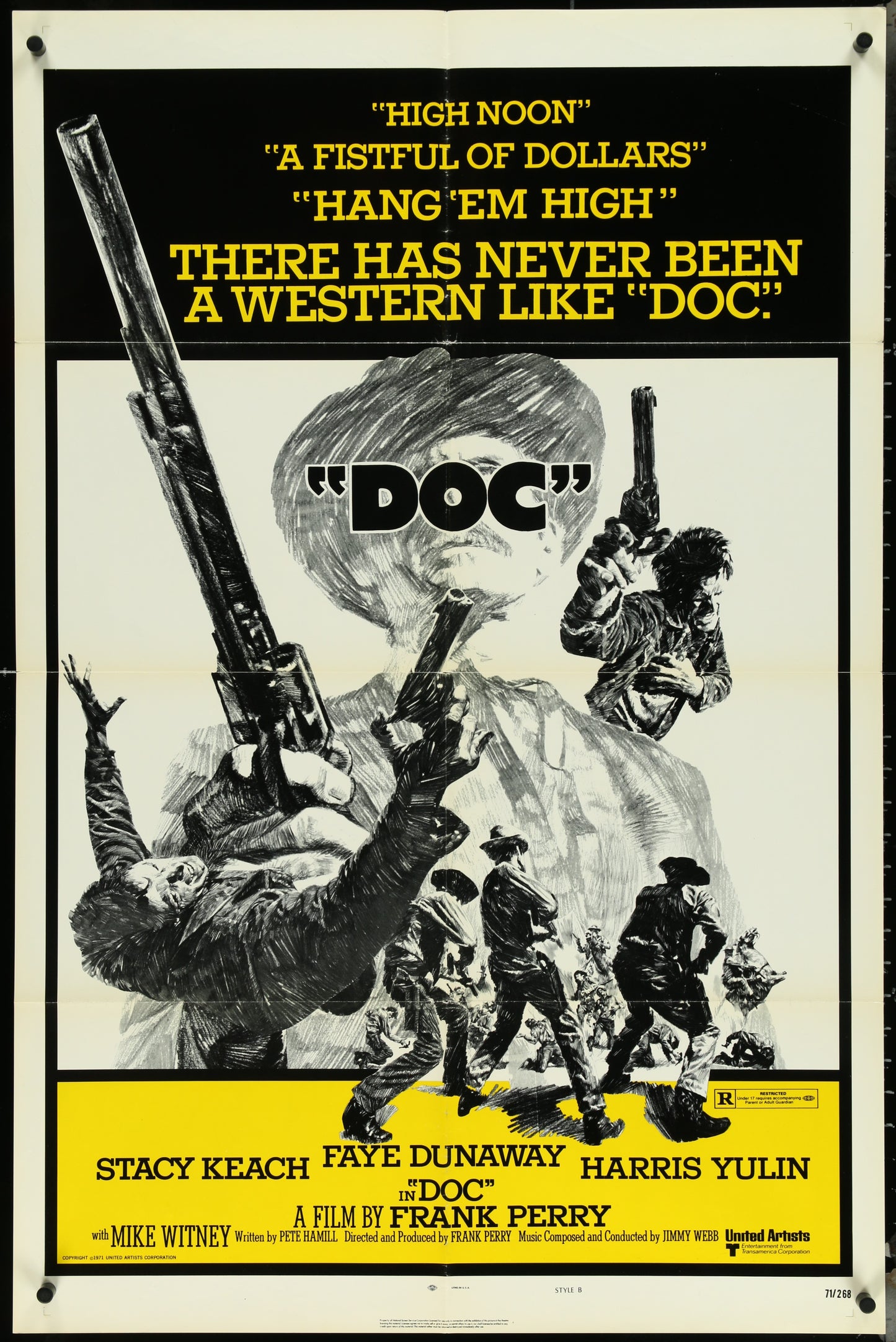 Doc (1971) Original US One Sheet Movie Poster 27 x 41