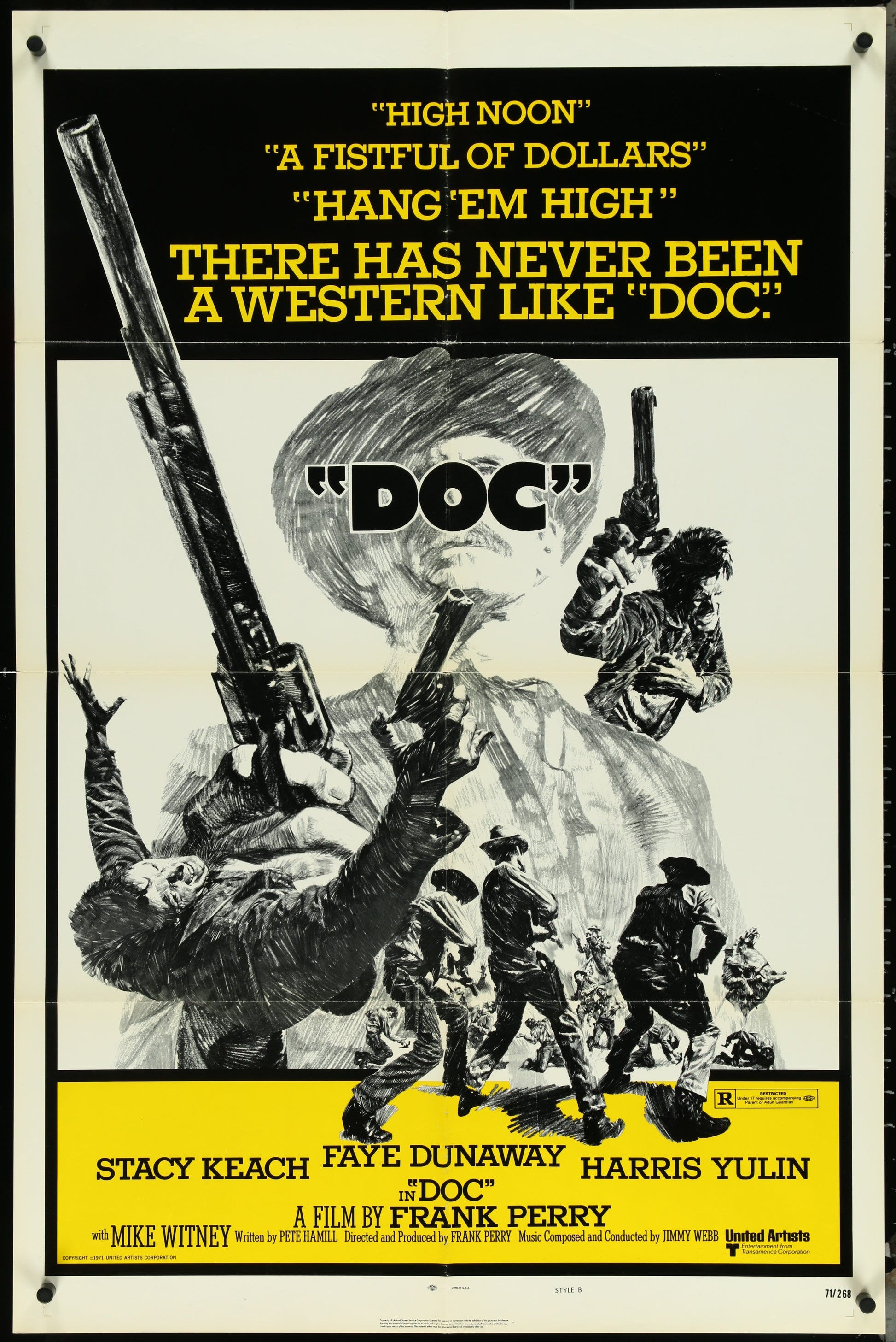 Doc (1971) Original US One Sheet Movie Poster 27 x 41