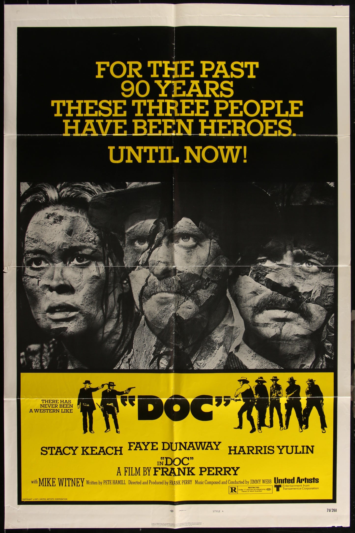 Doc (1971) Original US One Sheet Style A Movie Poster 27 x 41