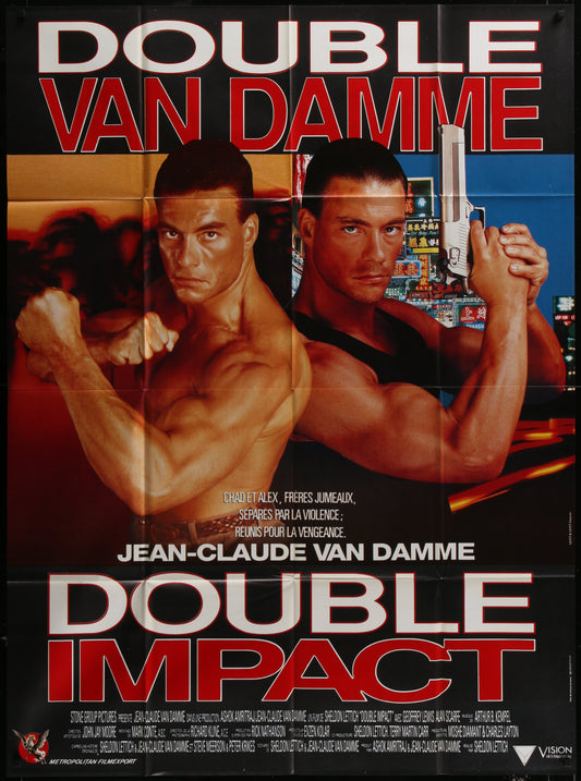 Double Impact (1991) Original French Grande Movie Poster