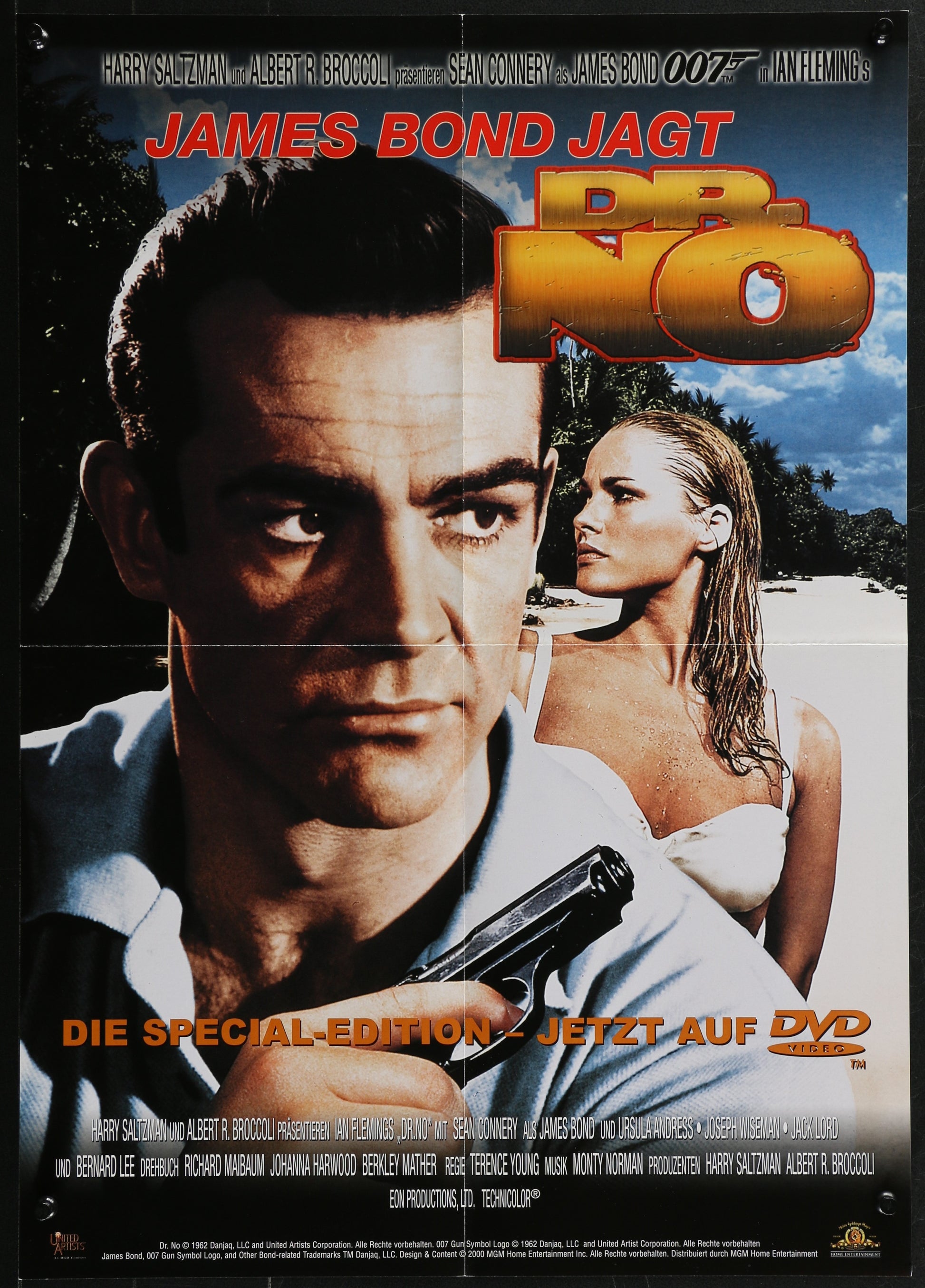 Dr. No (2000 RR) Original German Video Poster 16.5 x 23.5