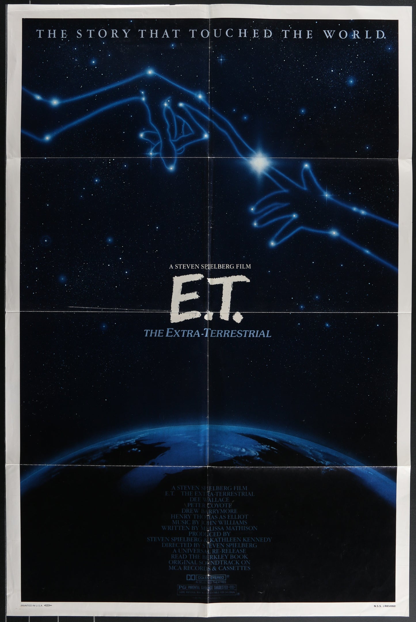 E.T. The Extra Terrestrial (1985 Re-Release) Original US One Sheet Movie Poster