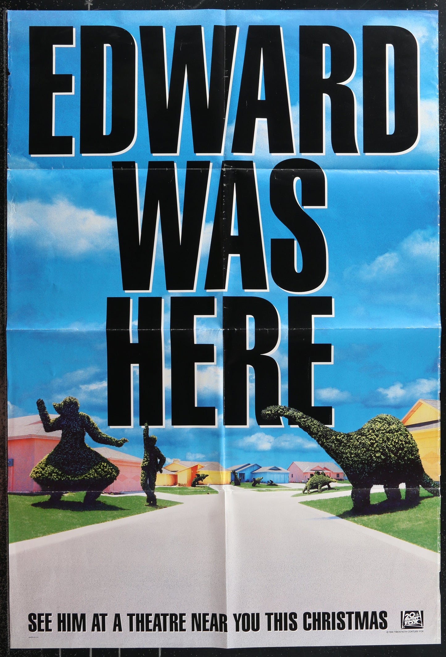 Edward Scissorhands (1990) Original US One Sheet Movie Poster Double-Sided